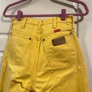 Vintage Wrangler, yellow, size zero